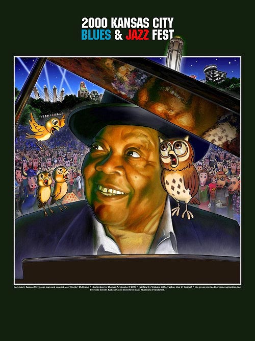 Kansas City Blues and Jazz Festival - Jay "Hootie" McShann Poster